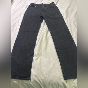 Madewell black 90’s straight jean
